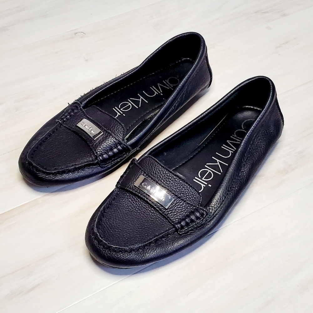 Calvin Klein black leather loafers - Picture 3 of 6